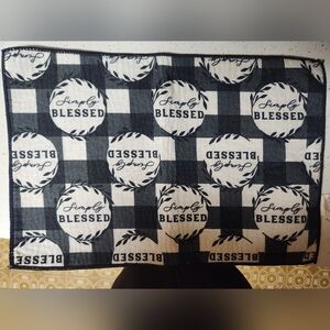 Black and White Dish Drying Mat